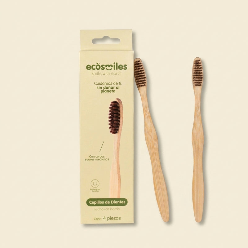 Cepillo de Dientes de Bambú – Adulto | Ecosmiles biodegradable