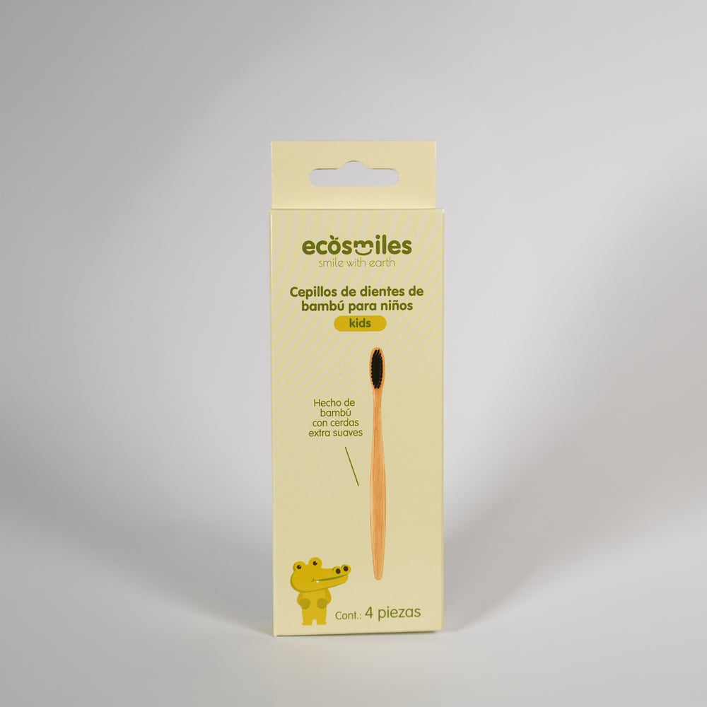 Cepillo de dientes de bambú – niños - 04 producto ecosmiles cepillo kids