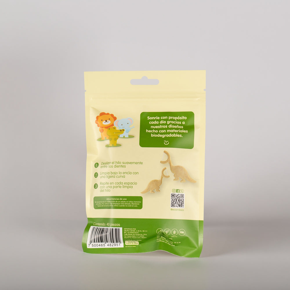 Floss Picks Kids - 04 producto ecosmiles floss kids