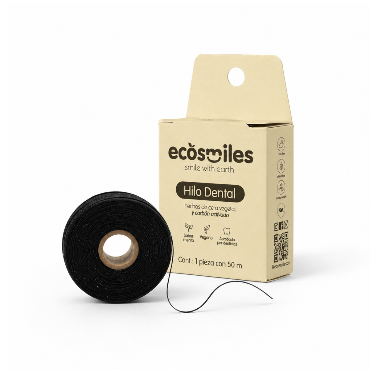 Hilo Dental Biodegradable – Carbón Activado