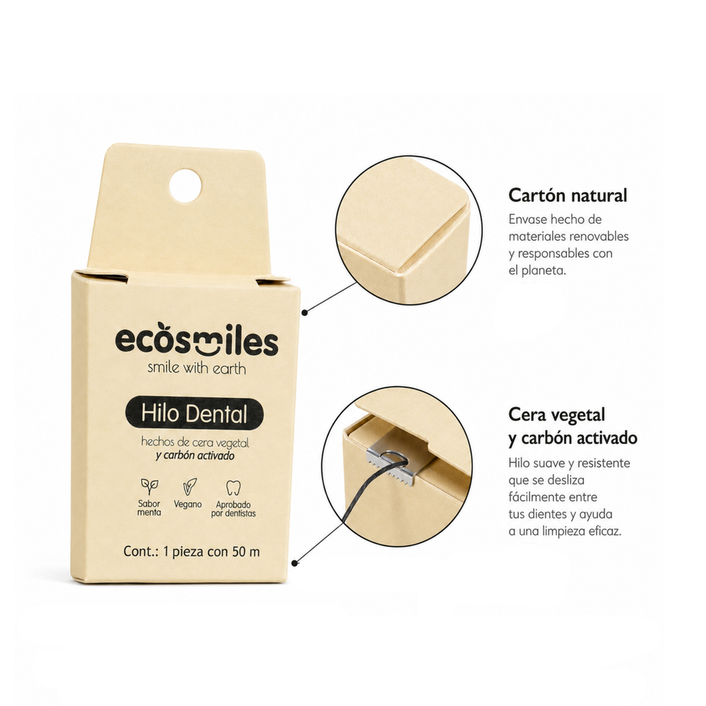 Hilo Dental Biodegradable – Carbón Activado
