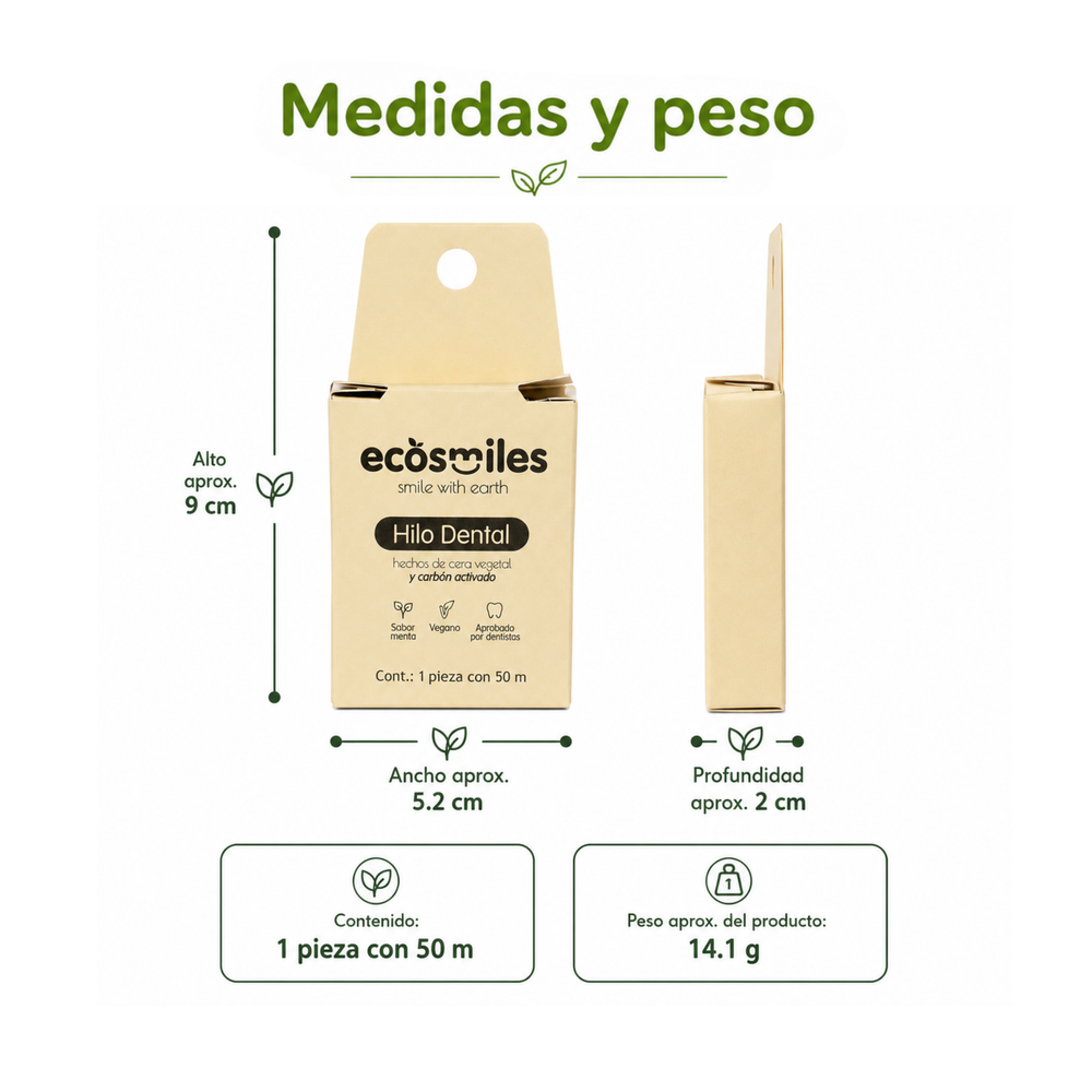 Hilo Dental Biodegradable – Carbón Activado