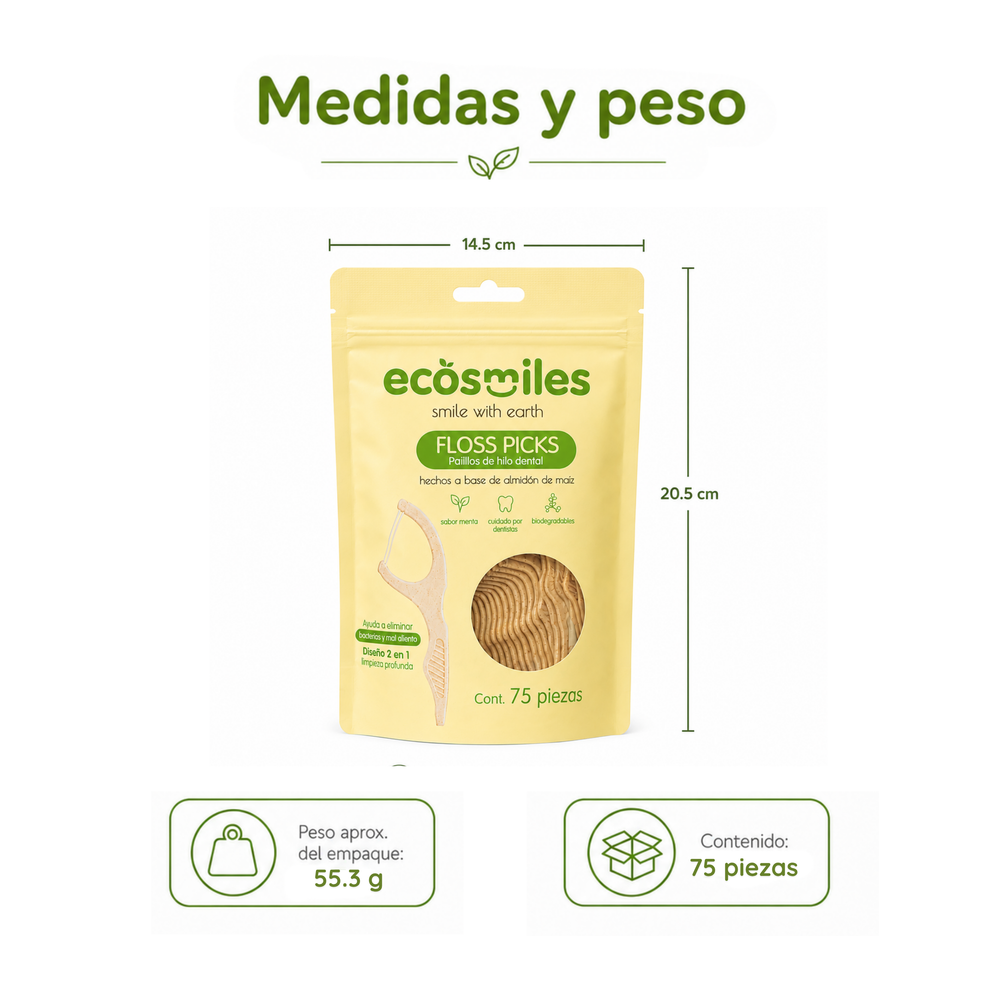 Palillos de hilo dental Maiz