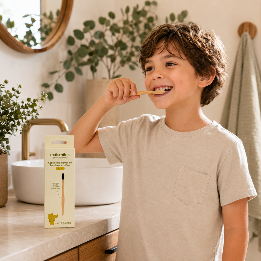 Cepillo de Dientes de Bambú – niños